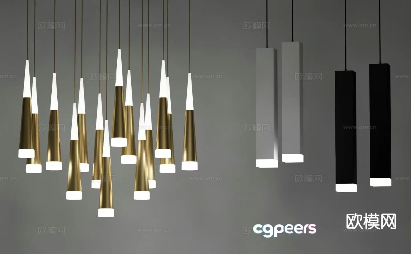 Fashion chandelier bedside small chandelier 3d model