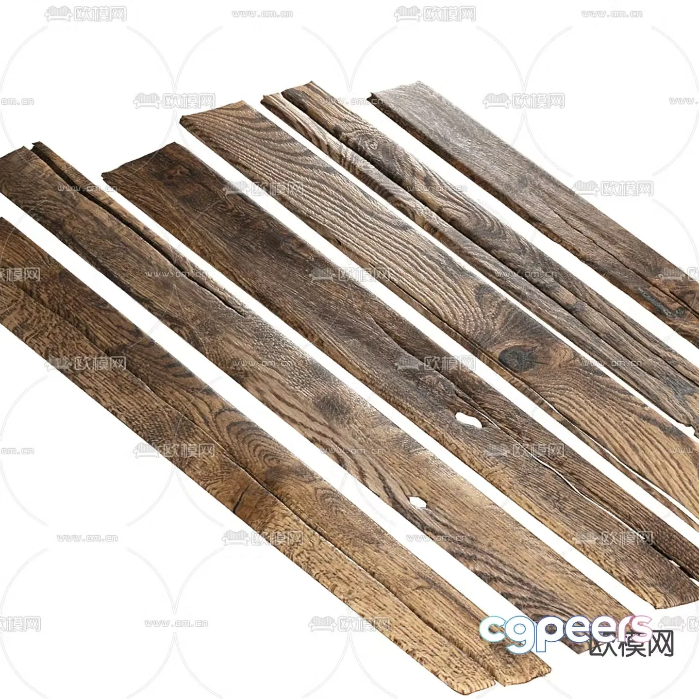 wood wooden beam wood plank 3d model