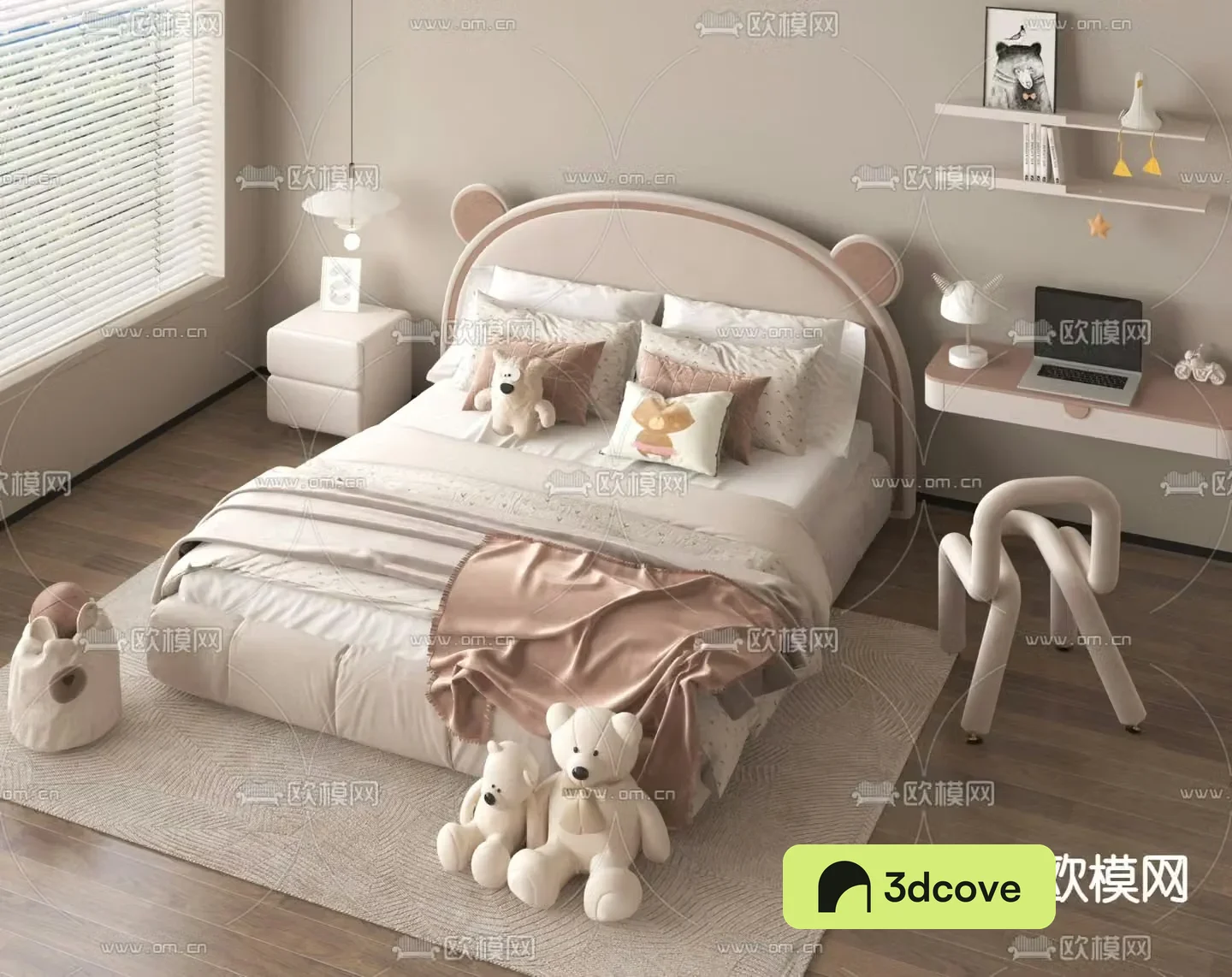 Cream style children’s bed child’s bed