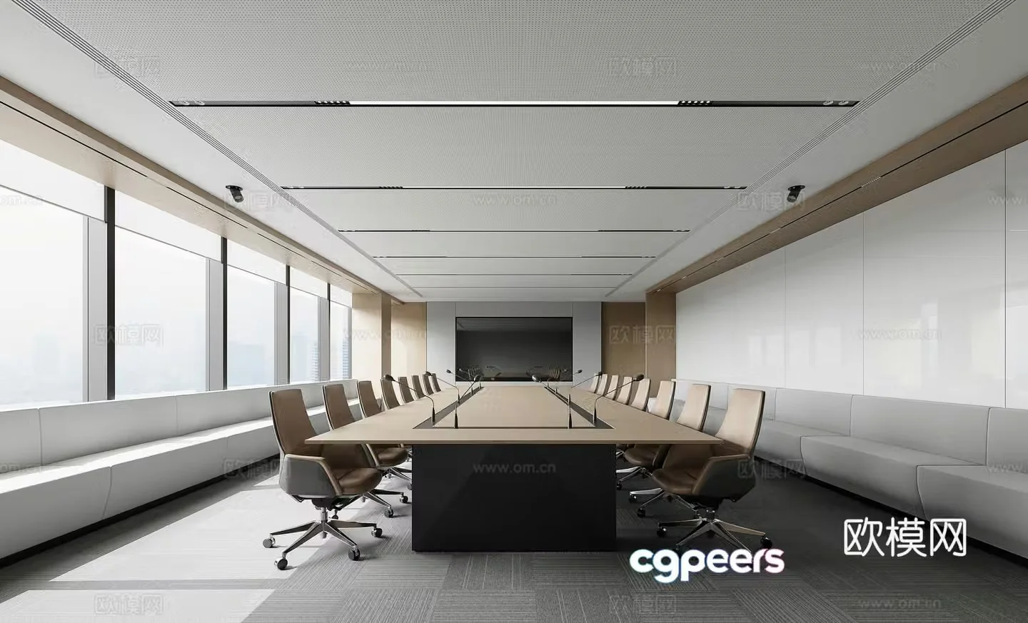 Modern conference room 3d model