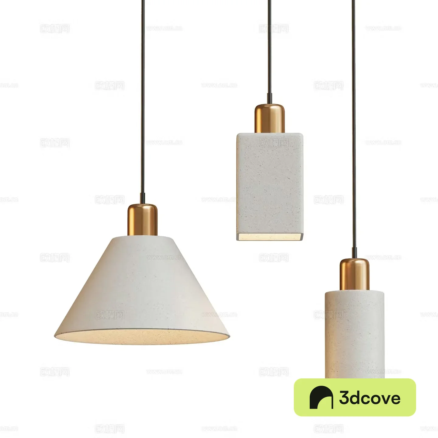 Modern cement art chandelier
