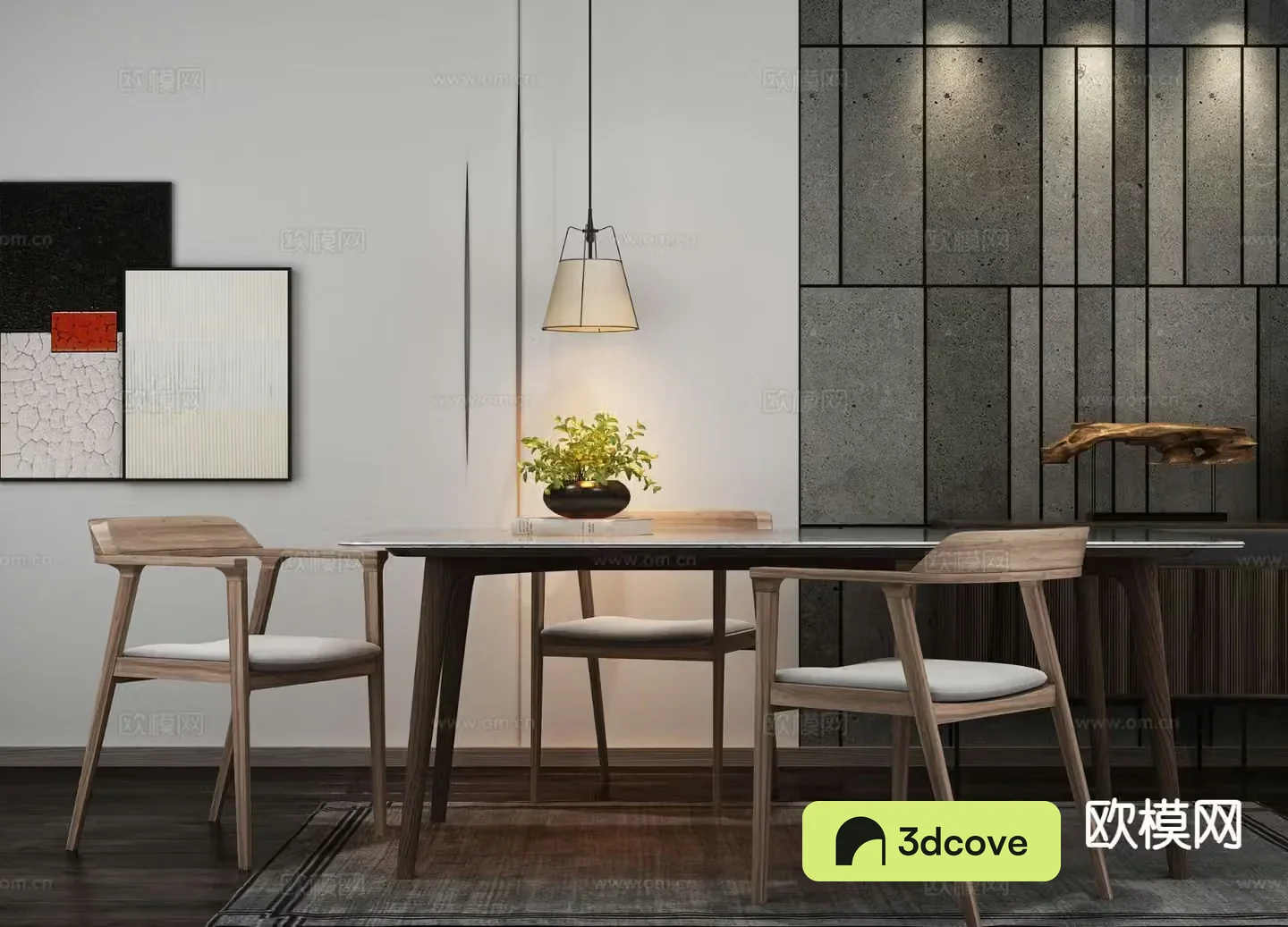 New Chinese dining table and chairs