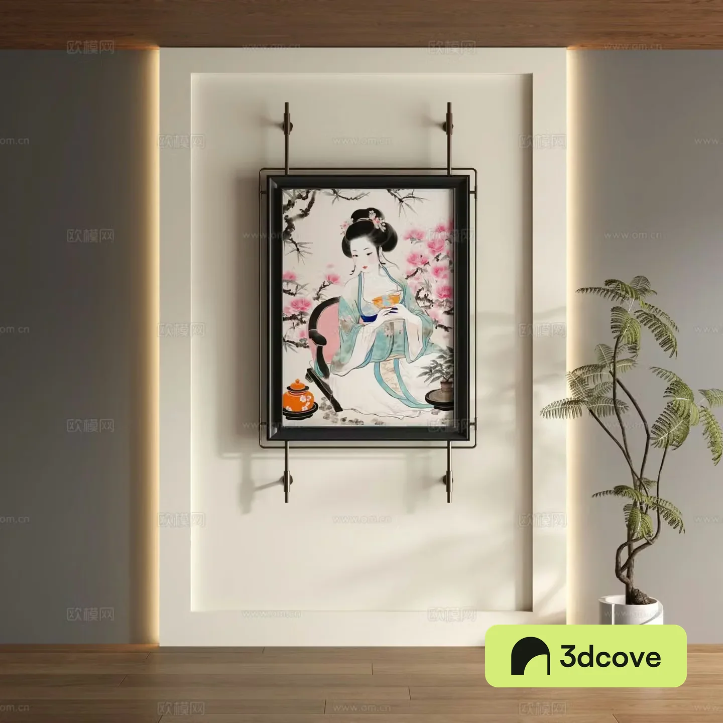 New Chinese style decorative painting figure painting hanging painting