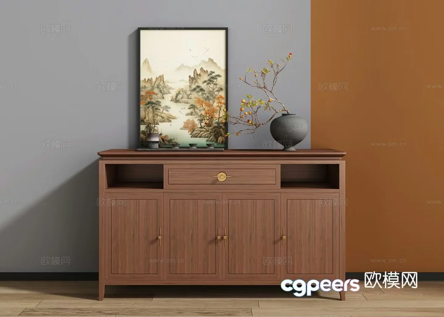 New Chinese sideboard 3D model