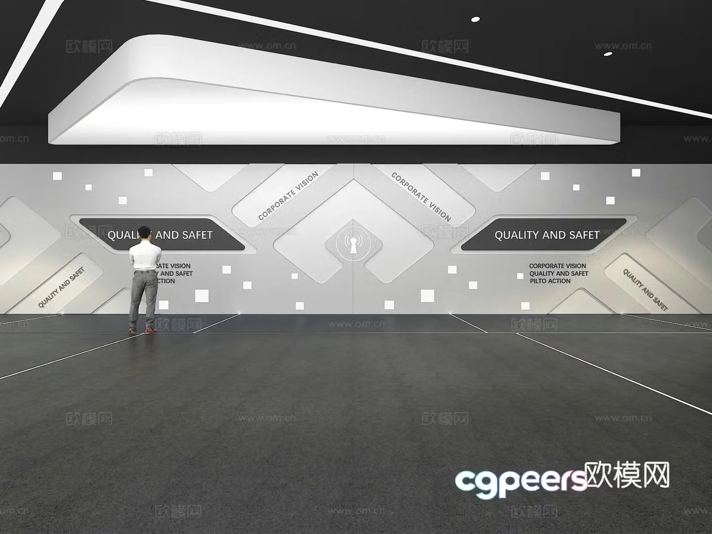 Cultural wall Corporate culture wall Display wall Theme wall Exhibition hall Campus culture Corridor 3D model