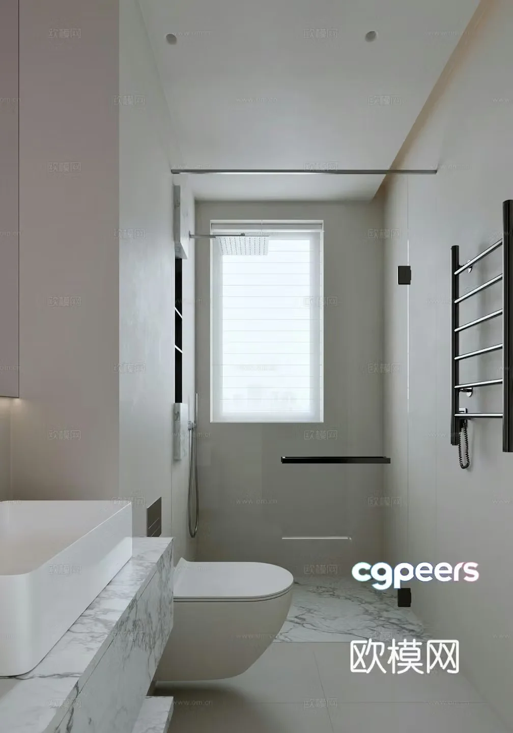 Modern bathroom 3d model