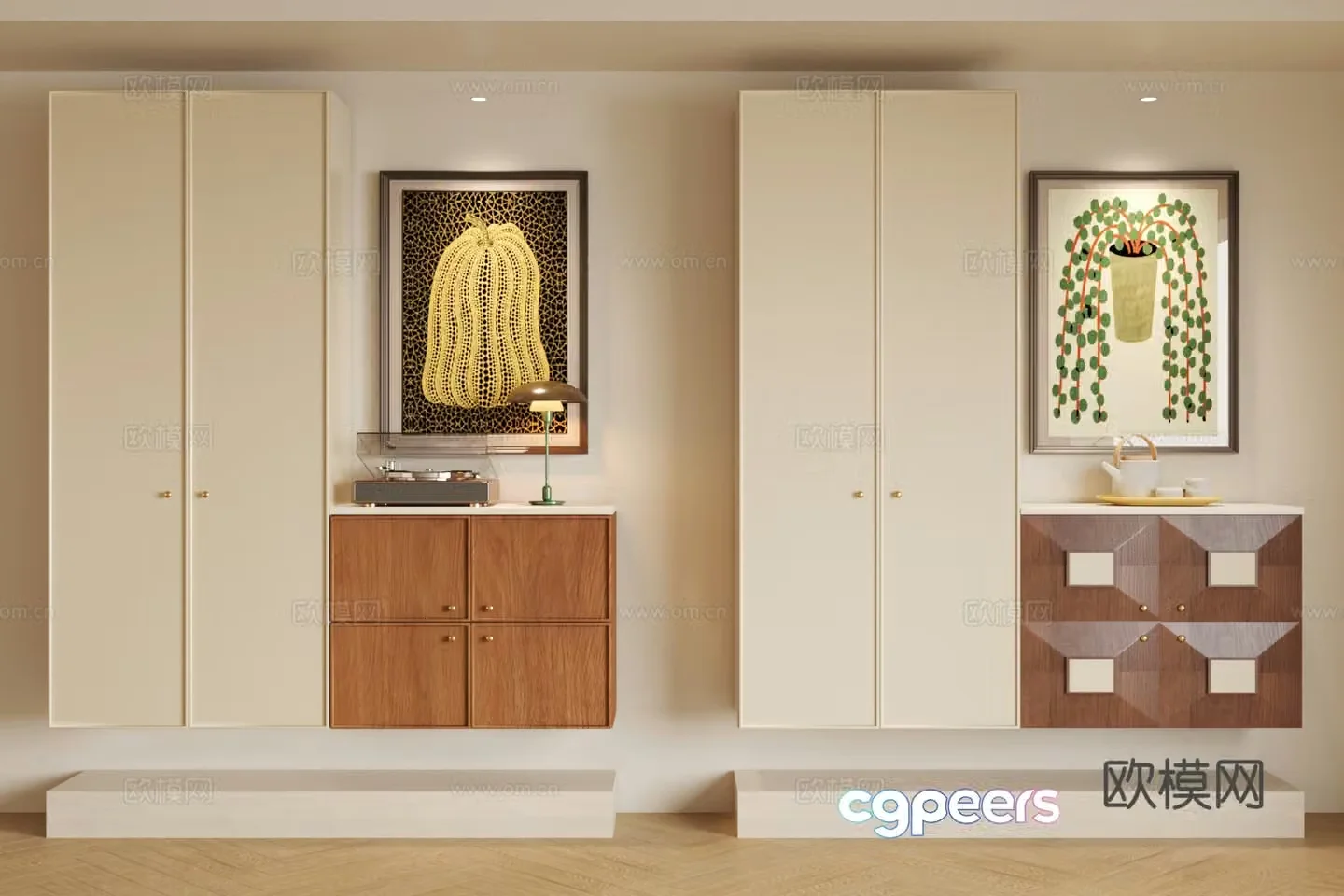 Middle-aged style porch cabinet log-wind style porch cabinet end viewing platform porch villa porch 3D model