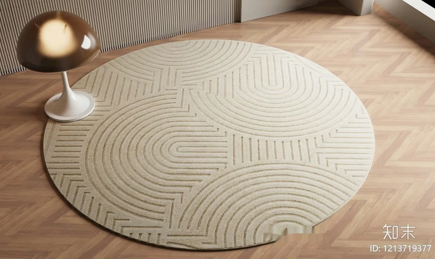 Modern Round Rug 3D Model – 9893 – VRAY Render