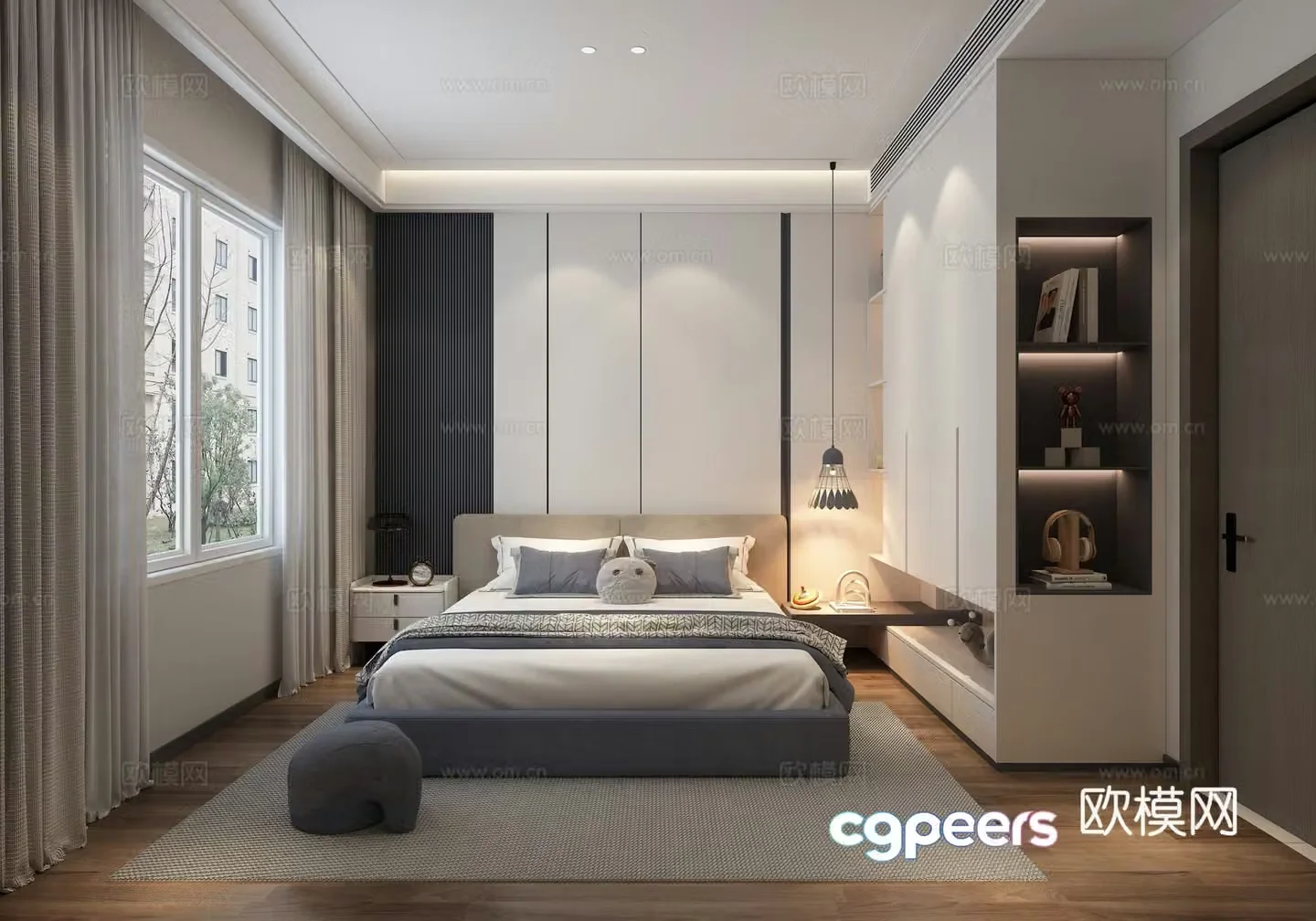 Modern bedroom children’s room 3d model