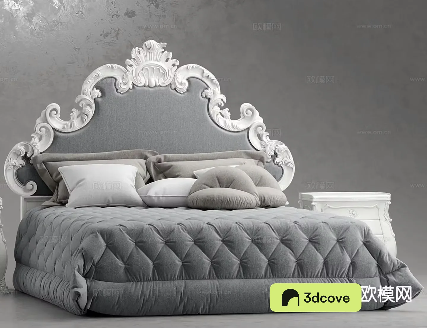 French double bed