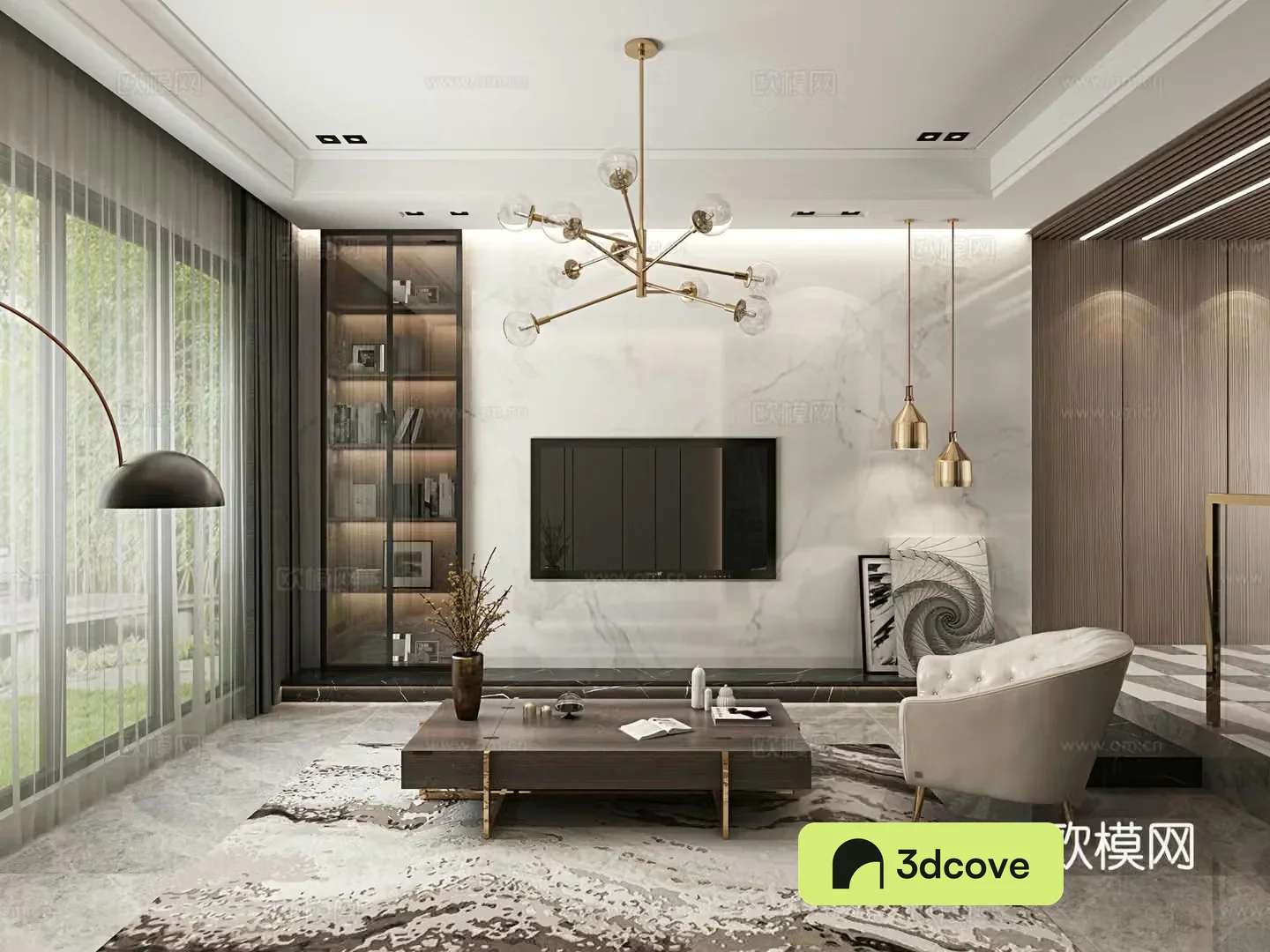 Modern Hong Kong style living room