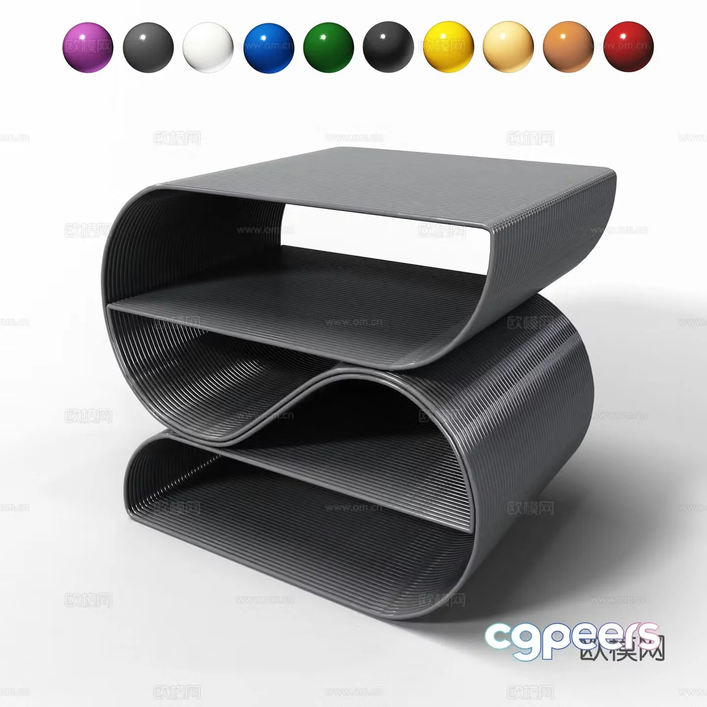 3D model of side angle angle