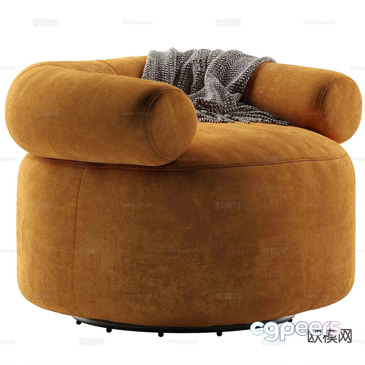 Single sofa armrest sofa 3d model