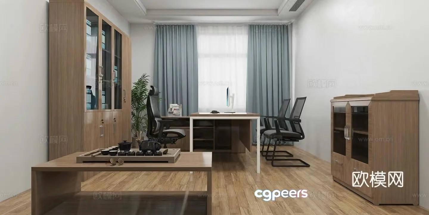 Modern office 3d model