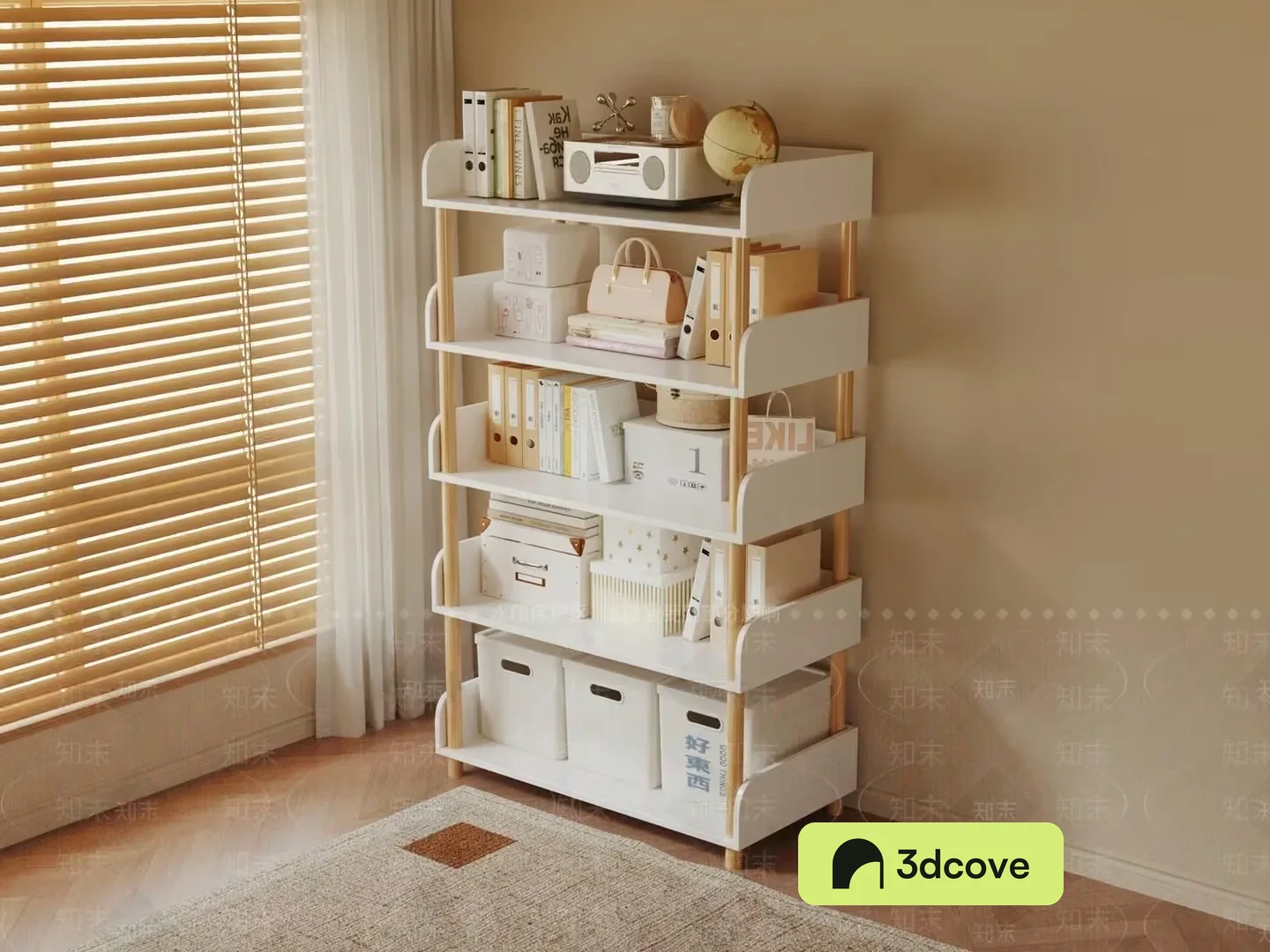 White Shelving Unit