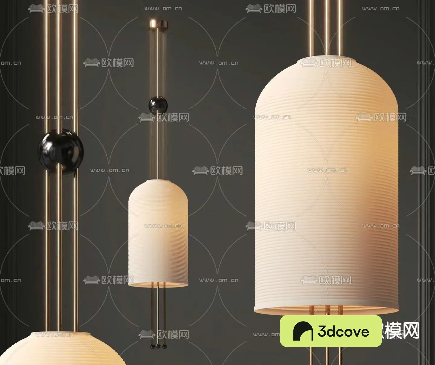 Wasabi Chandelier 3D Model