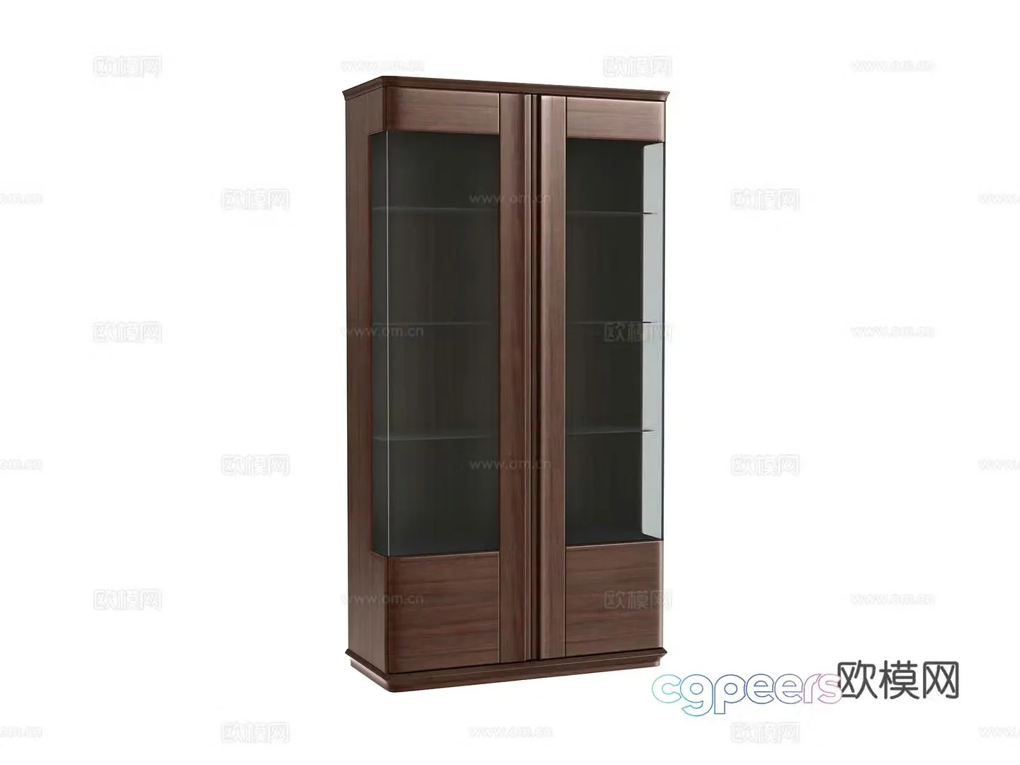 New Chinese style finished wine cabinet 3D model