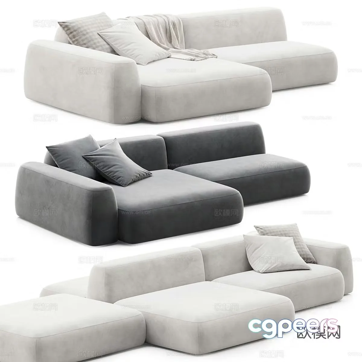 Modern Italian Tamamm Sky Module Sofa 3D Model