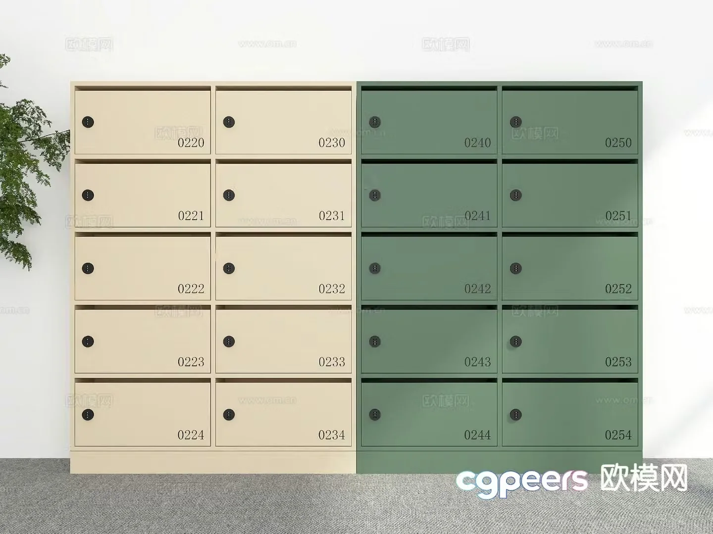 Modern mailbox storage box storage box 3d model