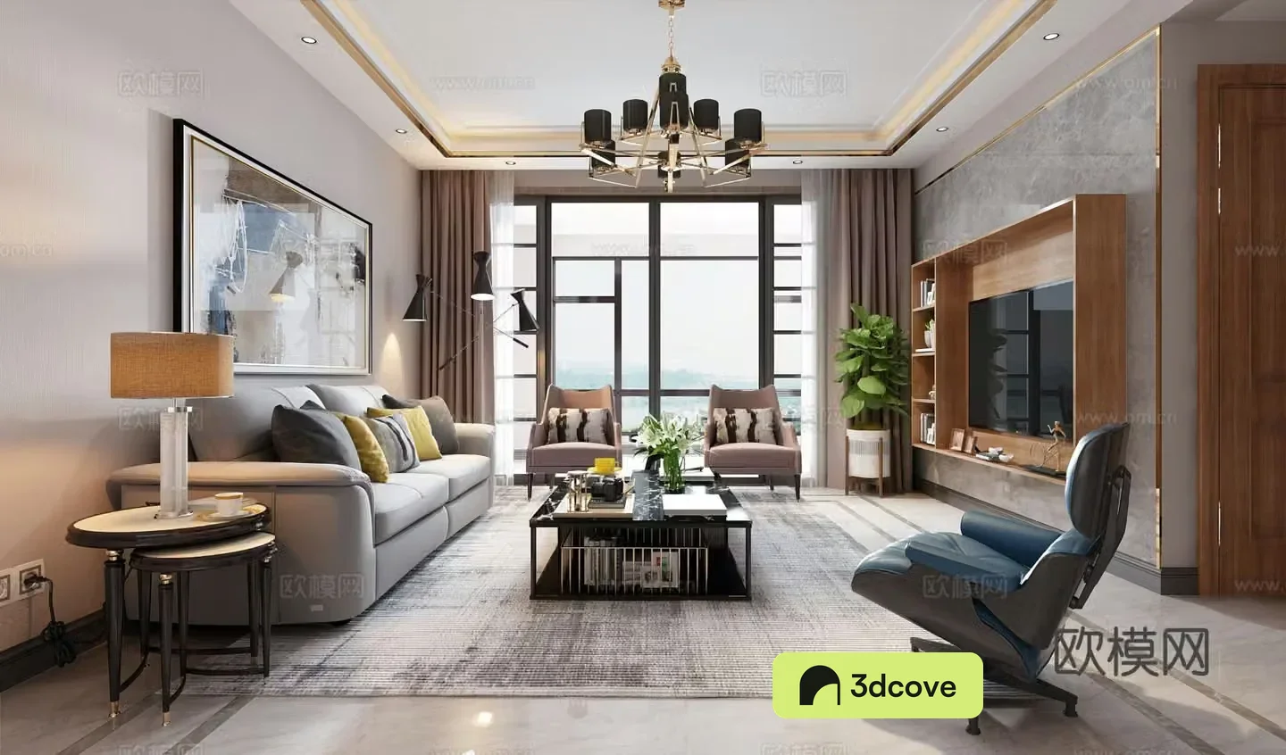 New Chinese style living room