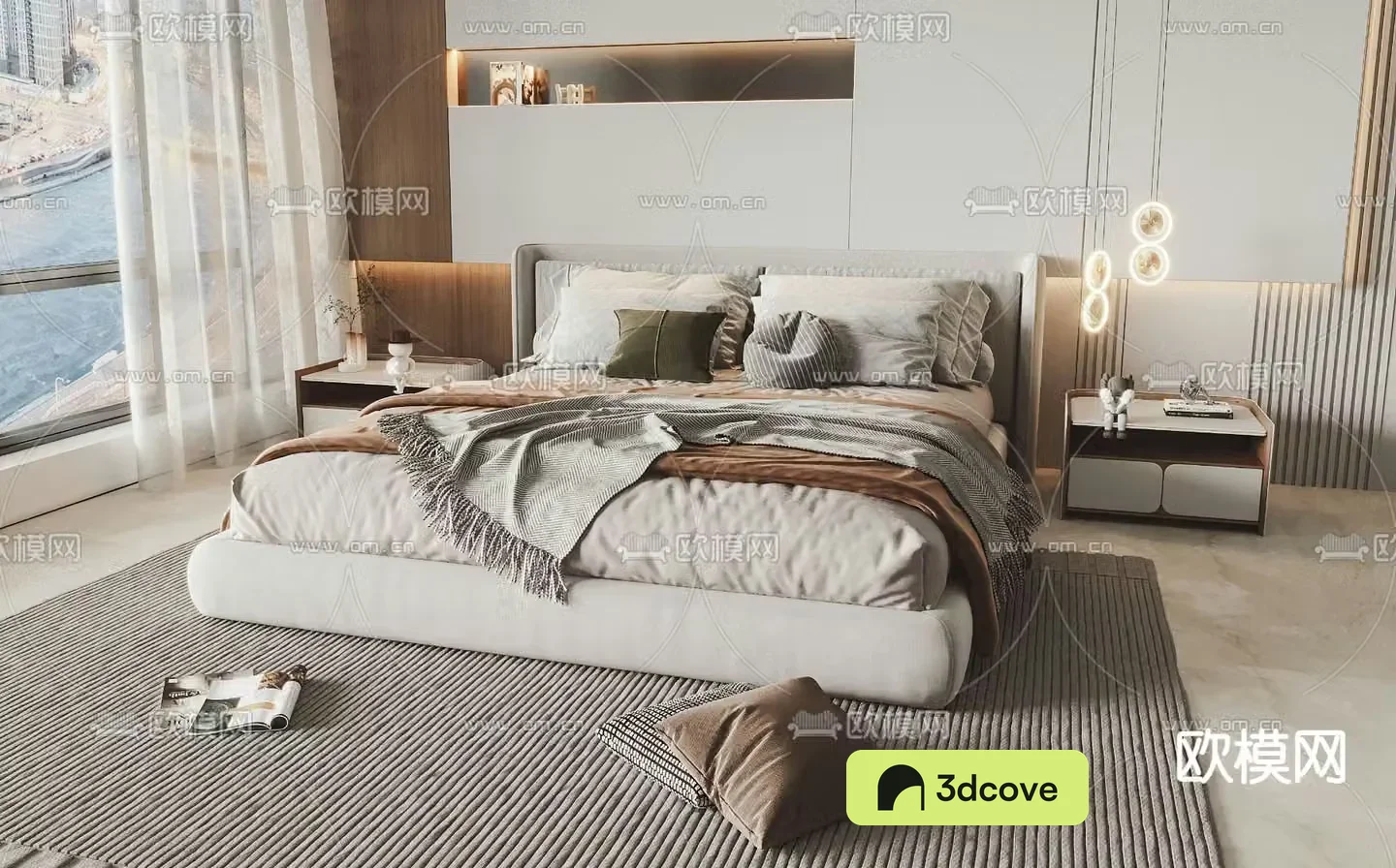 Minotti double bed
