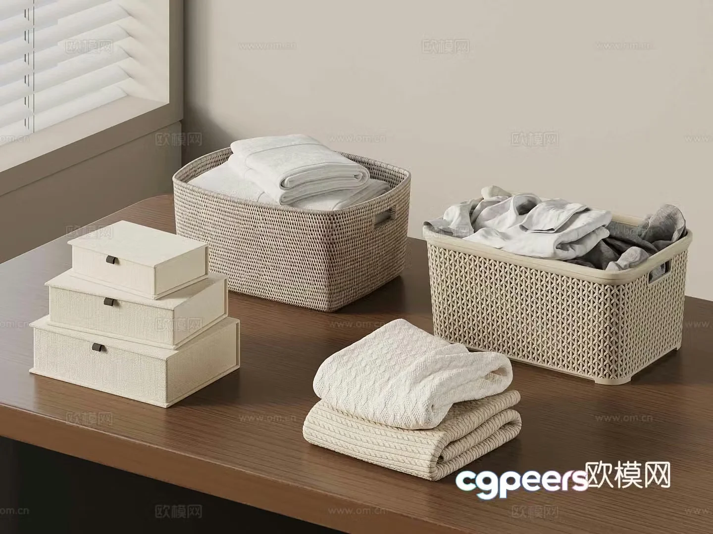 Clothes storage box storage box 3D model