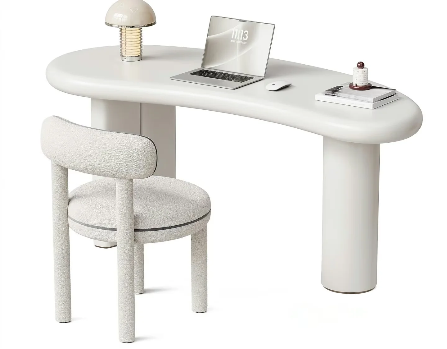 Modern White Desk 3D Model – 20448 – VRAY Render