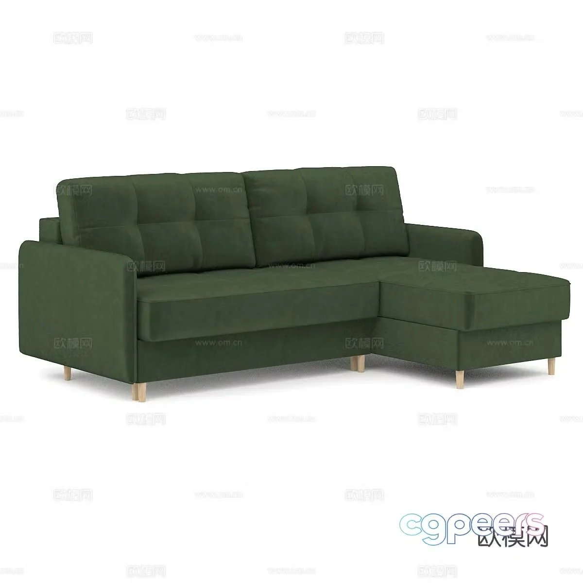 Modern minimalist sofa corner sofa 3d model