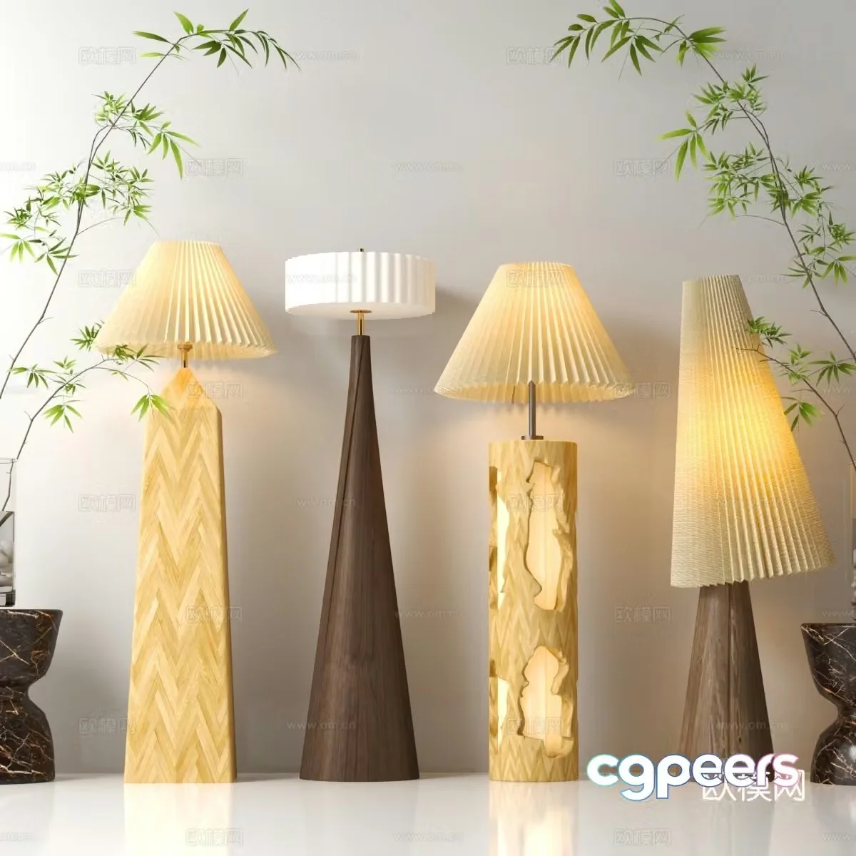 Modern lantern 3d model