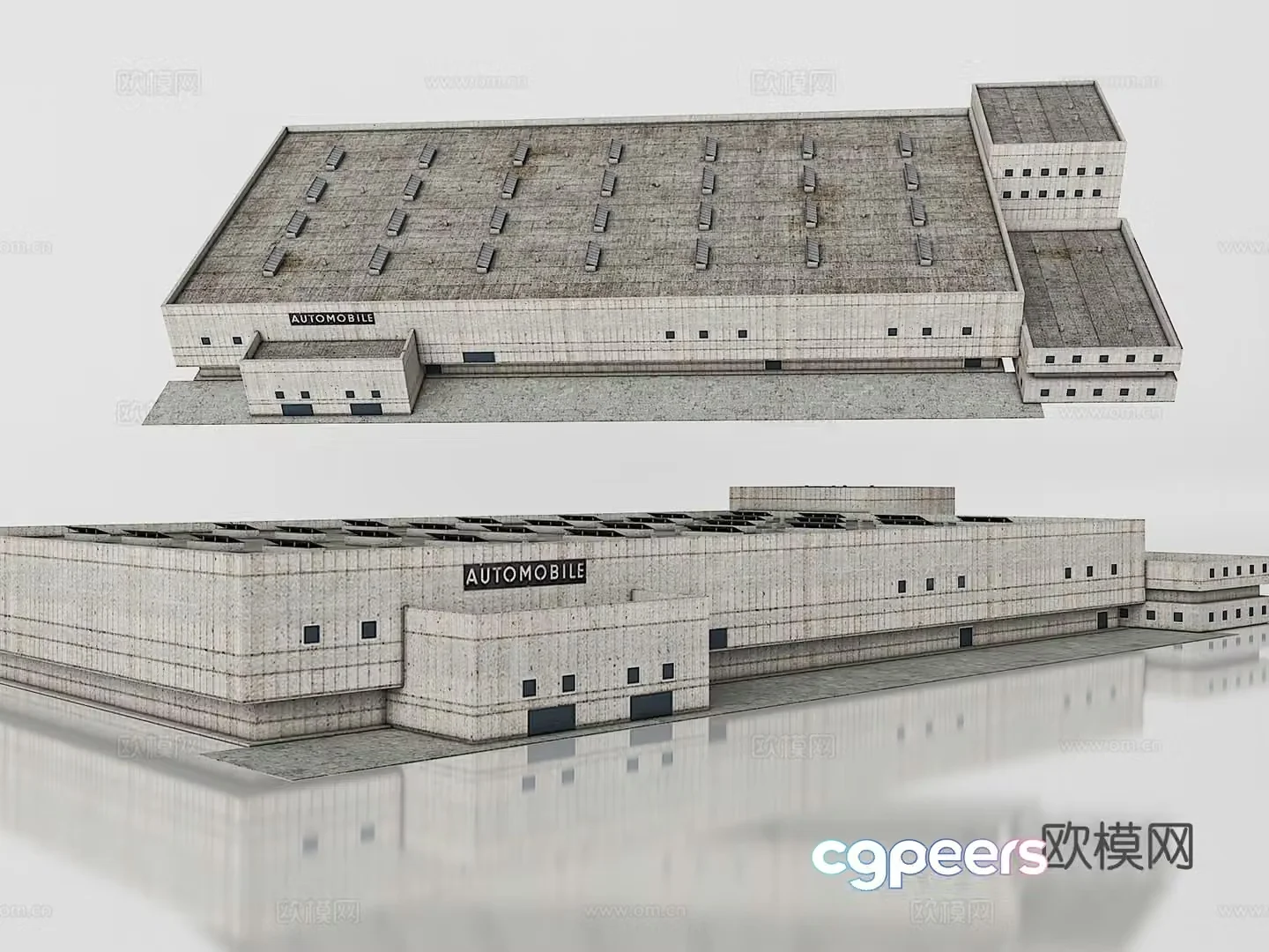 Building exterior 3d model
