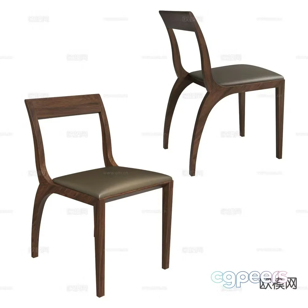 Pacini medieval style chair dining chair 3d model
