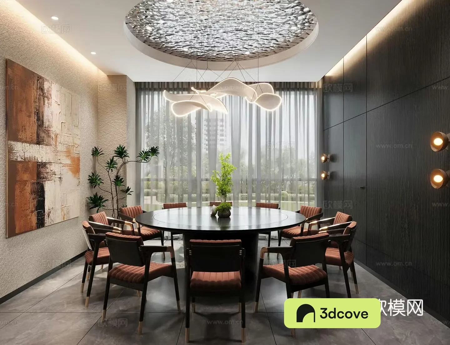 Modern Chinese restaurant private room