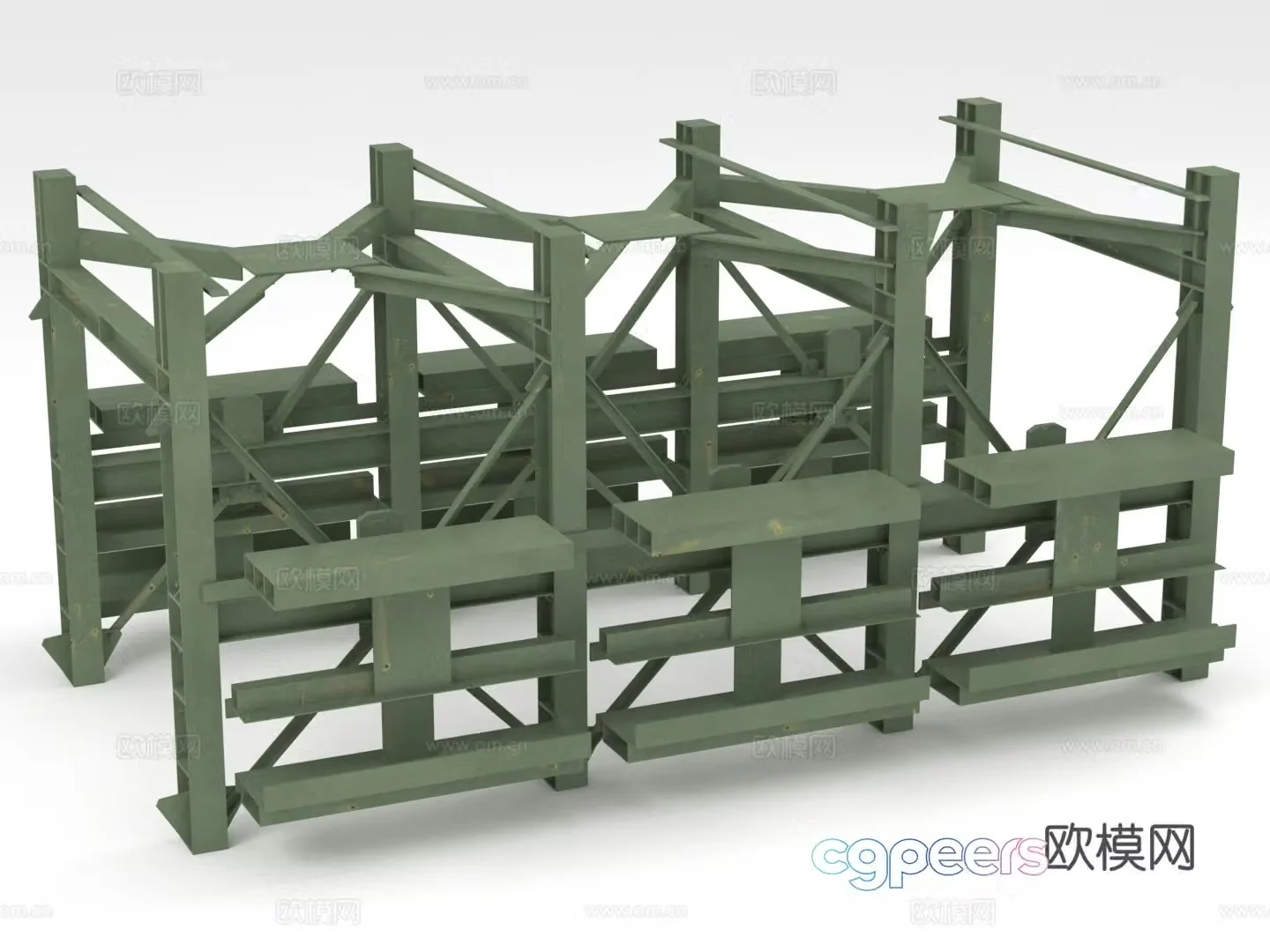 Storage rack shelf storage rack heavy duty shelf 3D model