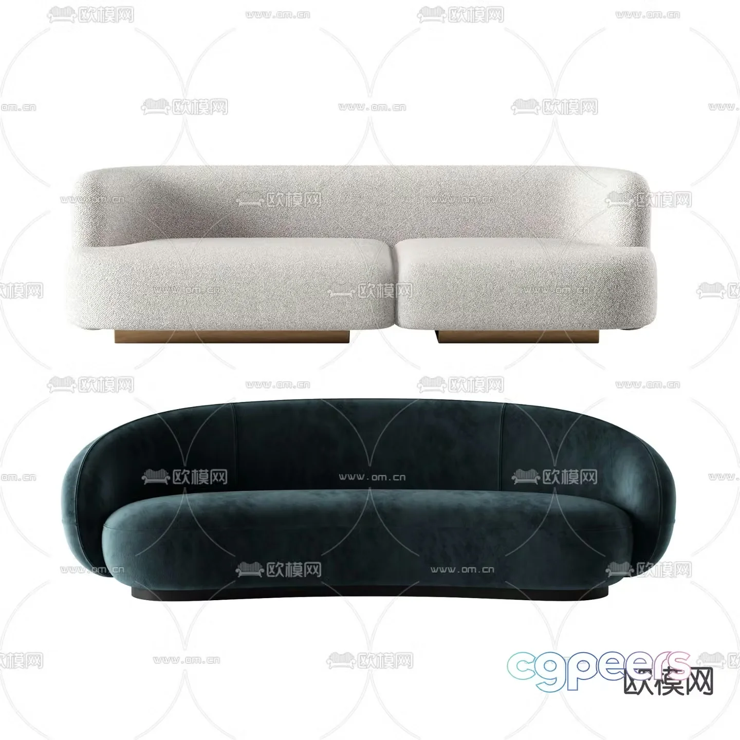 Modern love sofa 3d model