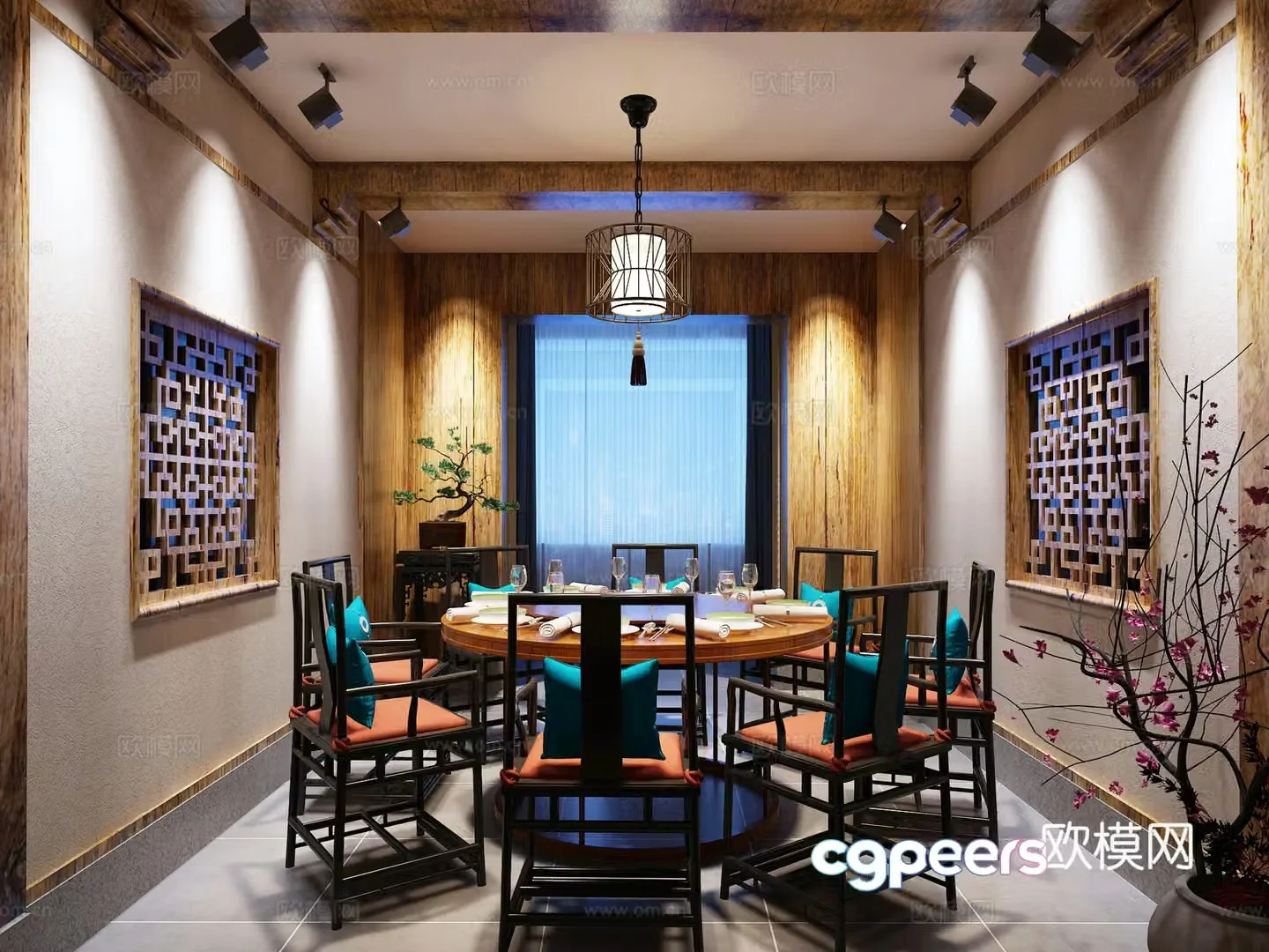 Restaurant private room 3D model