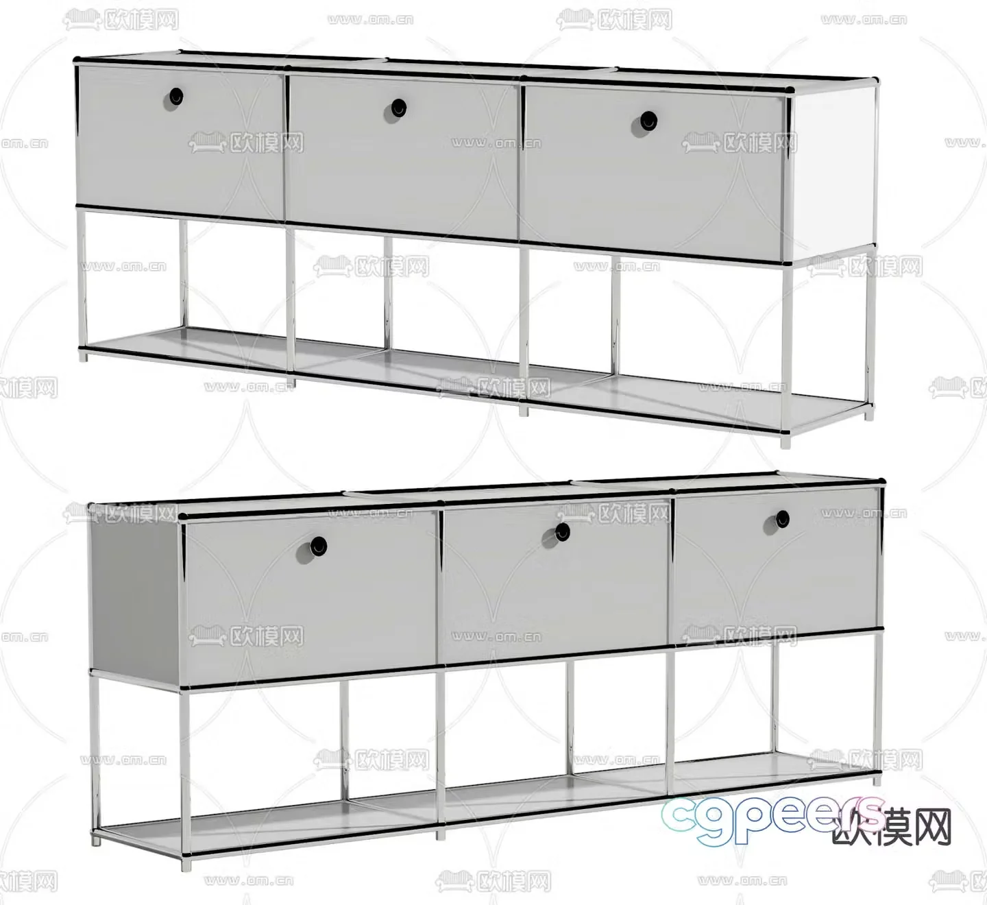 Modern sideboard 3D model