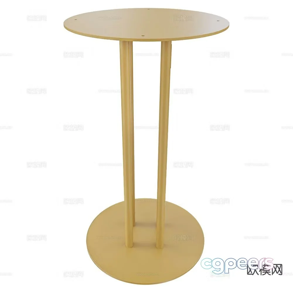 Delo round table side table angle table 3d model