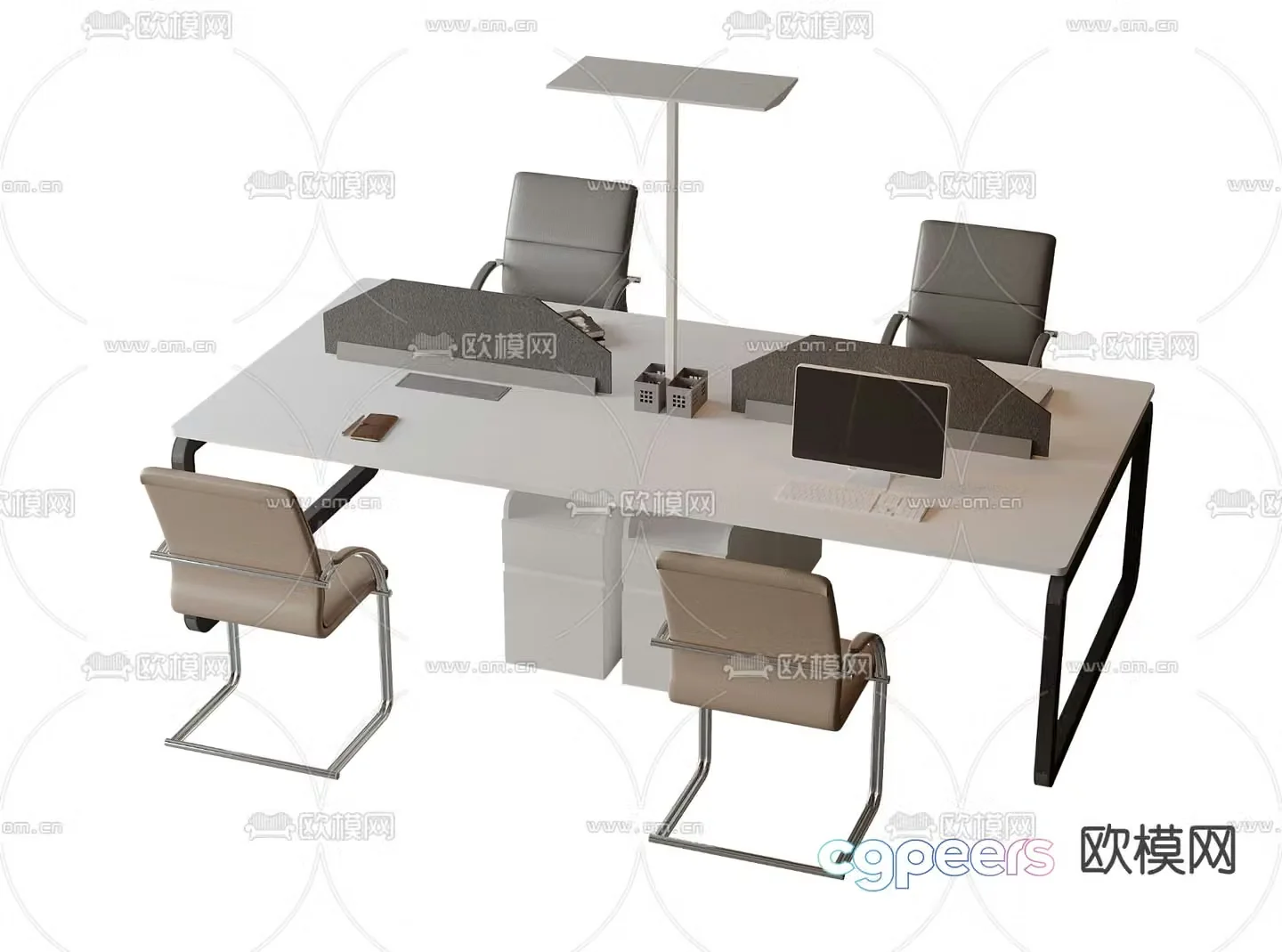 office desk and chair computer desk and chair 3d model