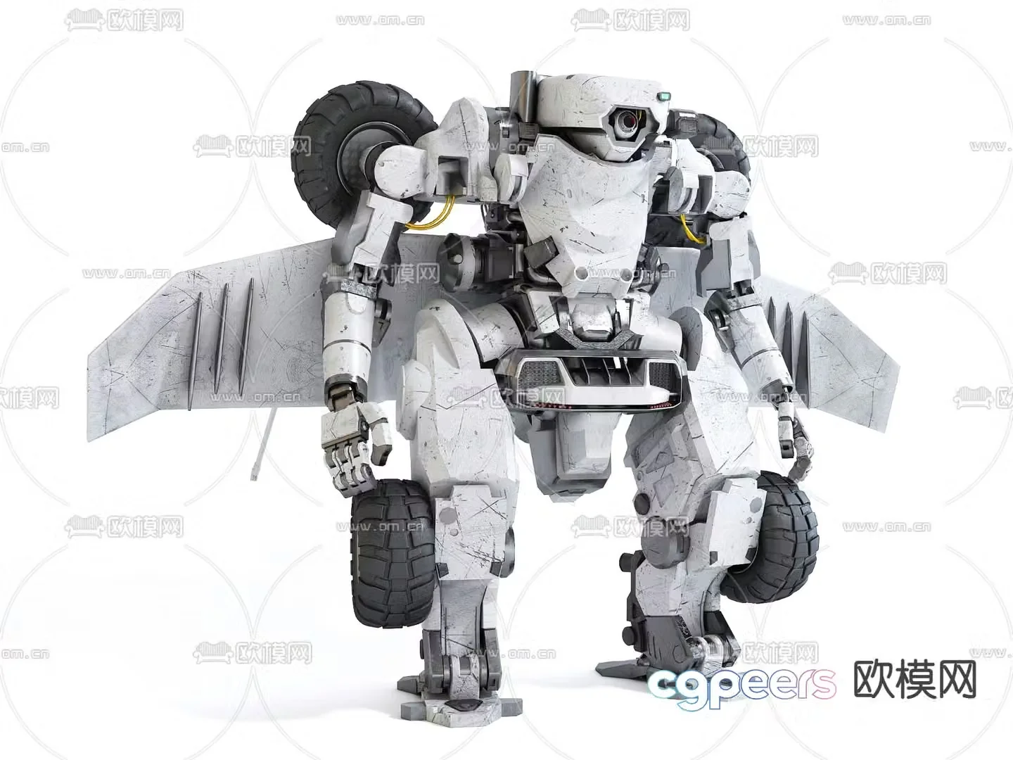 Toy mecha robot transformers 3d model