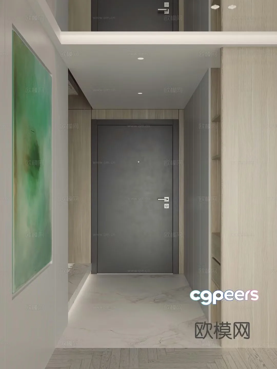 Entrance view cabinet Shoe cabinet entrance cabinet 3D model