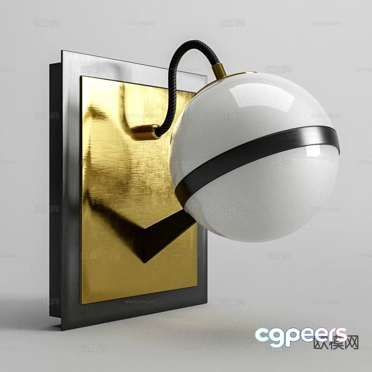 Light luxury wall lamp 3D model