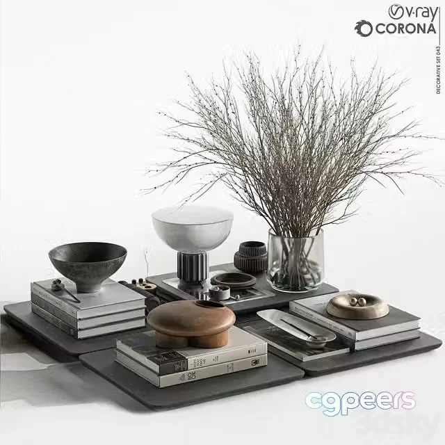 3ds Max Free – Decorative set-043-Multi Set
