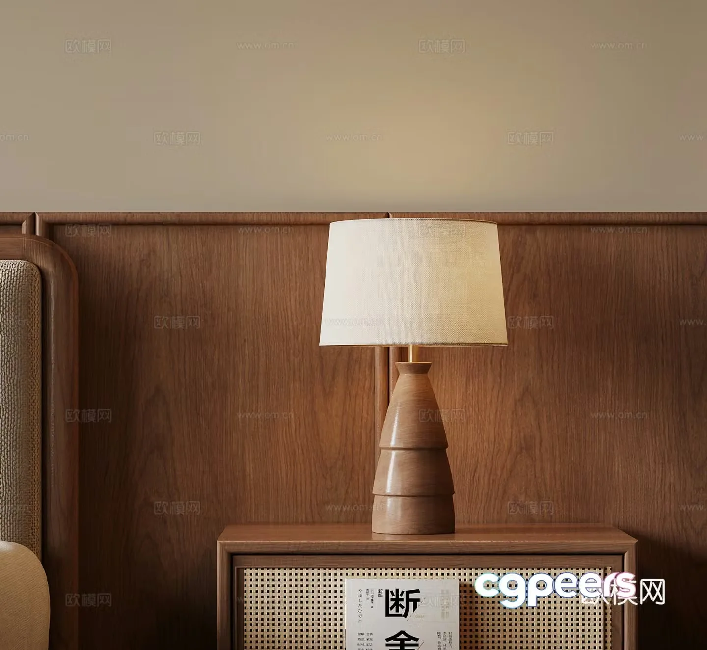 3D model of medieval style table lamp