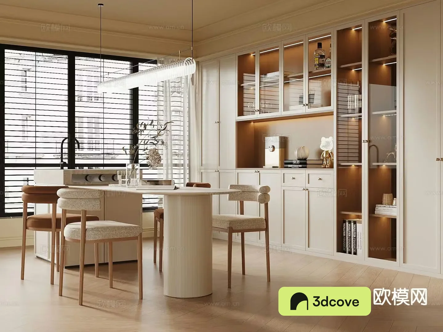 Cream style restaurant