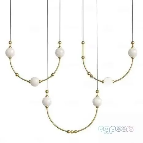 Gold Light Fixture 3D Model – 6959 – CORONA Render