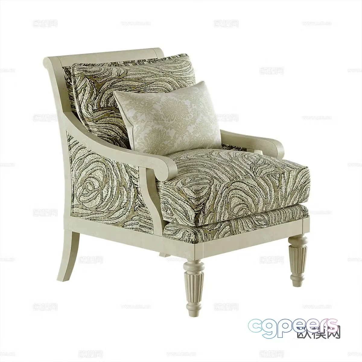 American leisure chair sofa chair 3d model