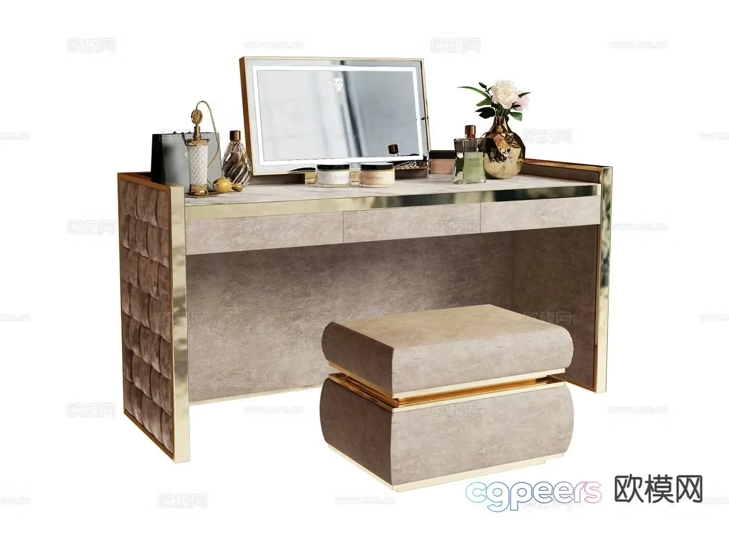 visionnaire dressing table 3d model