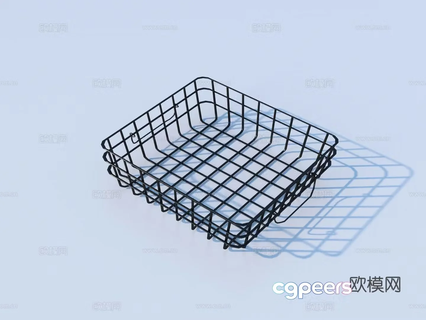 Storage basket storage box 3D model