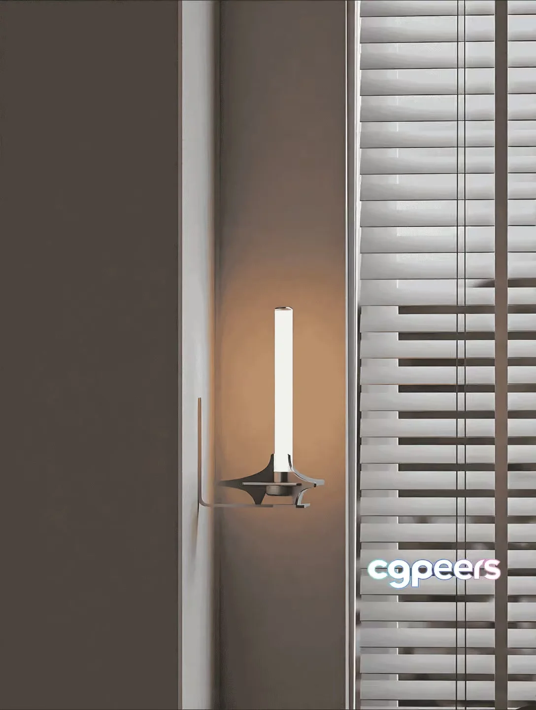 A Candle Sconce 3D Model – 15926 – VRAY Render