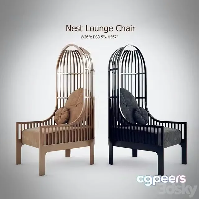 3ds Max Free – Nest Lounge Chair